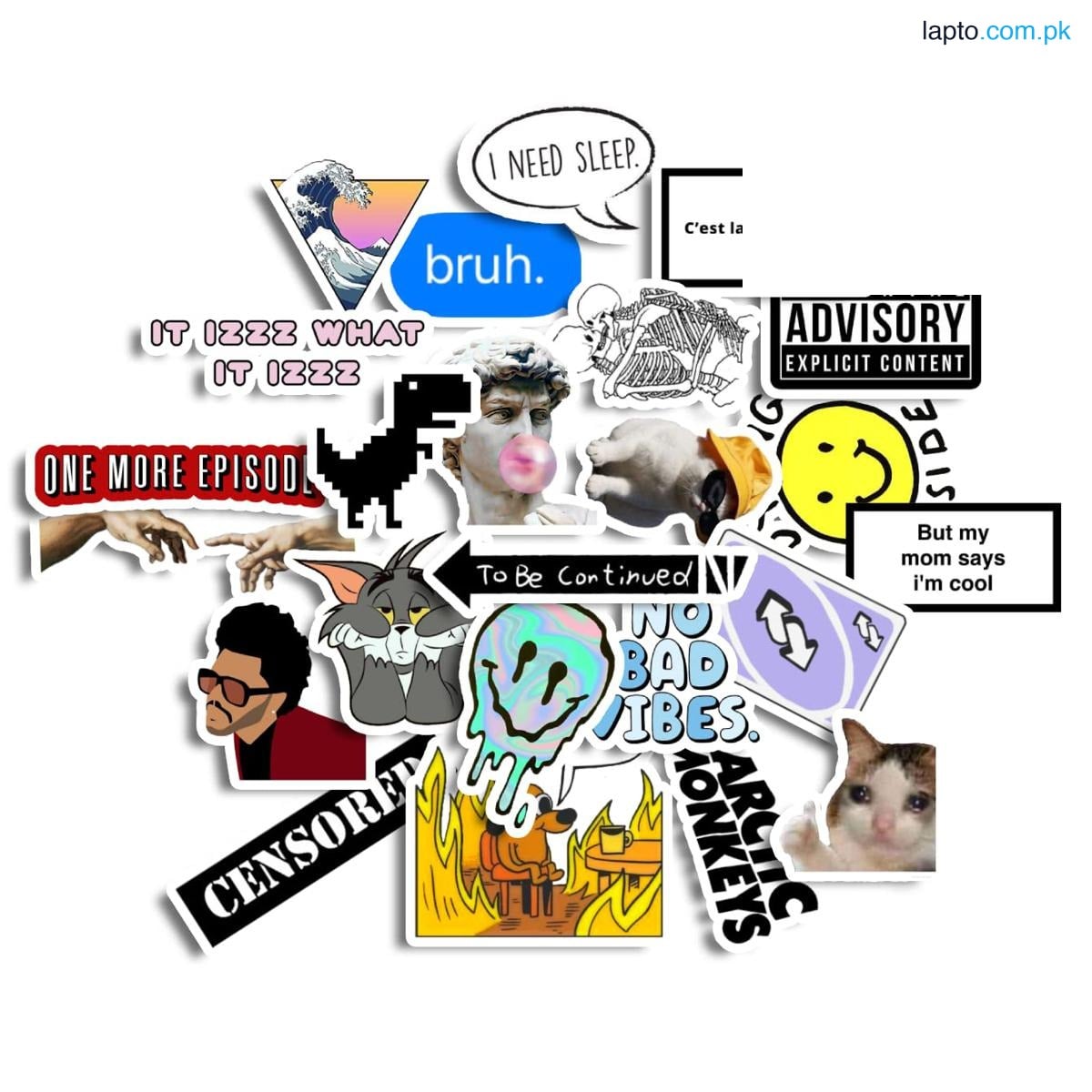 24pcs Aesthetic Stickers Waterresistant Stickers for Water Bottles Laptop Phone Computer Guitar