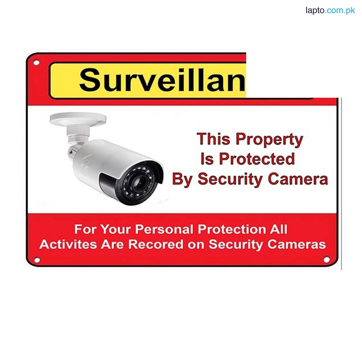 SurveilIance Warning CCTV Camera Stickers Signs Decals A4 Size