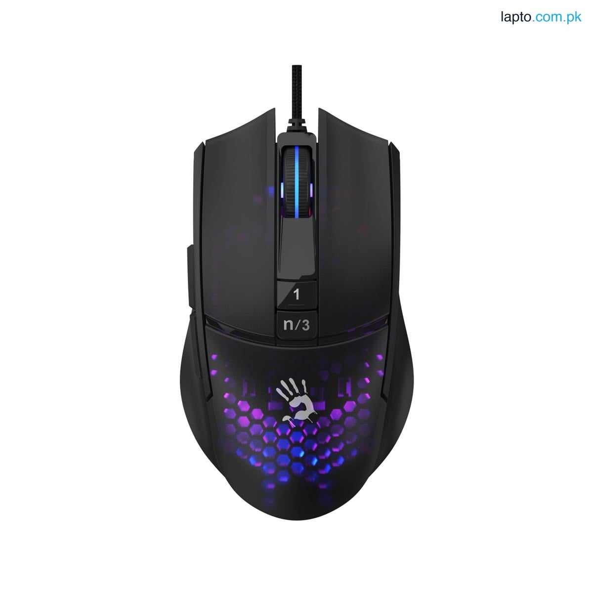 BLOODY L65 MAX HONEYCOMB GAMING MOUSE - BC3332-A Sensor - 2000 Hz Report Rate - RGB Animation Backlit - USB