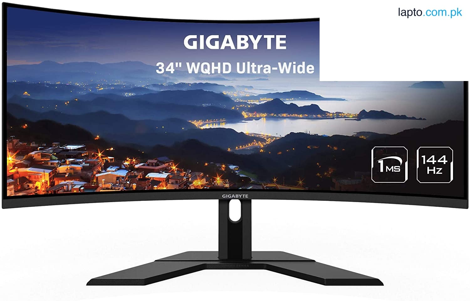 Gigabyte G34WQC A Curved Gaming Monitor 34" 1500R VA Panel, Ultra-Wide QHD, 144Hz, 1ms, HDR400, FreeSync Premium