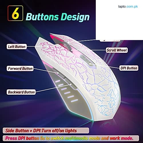 RGB GAMING MOUSE - Mouse - Wired Mouse for PC & Laptop - RGB - Side Button