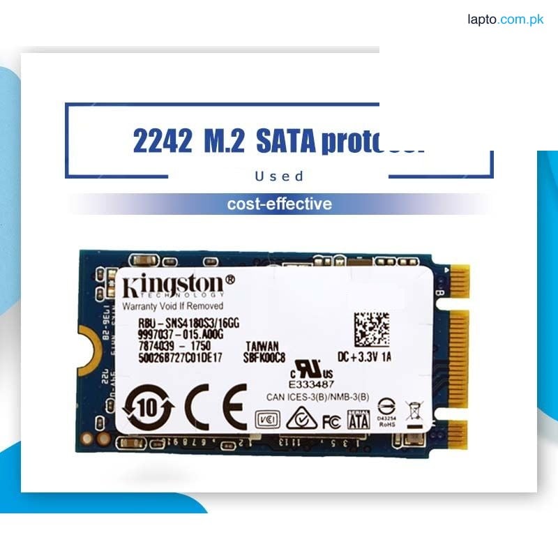 M2 Sata SSD Card 16GB , 32GB , 64GB , 128GB M.2 SSD 2242 - 2280 Size, Branded Good Health, Laptop Pulled SSD Card Special For Prime Minister Laptop and Other All Supported Laptops and Tablets
