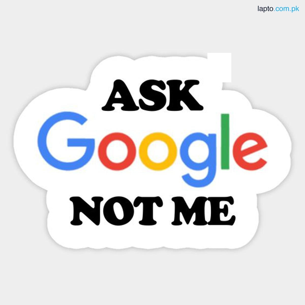 Google Stickers - 3 inch x 2 Inch