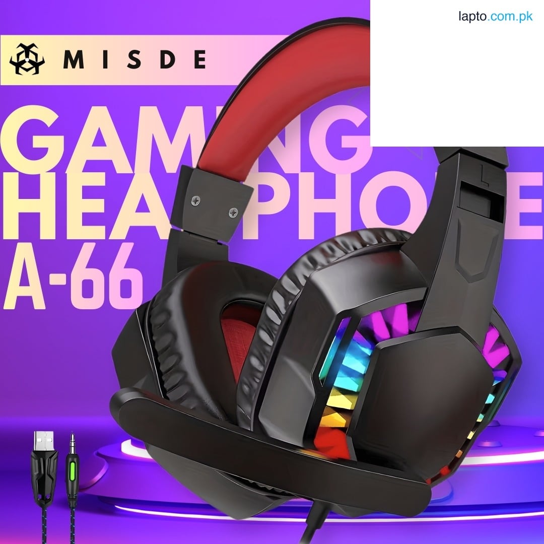 RGB Gaming Headphones | 360° Surround Sound | Noise Cancelling Microphone | Soft Ear Cushions | In-Line Volume Controls | LED Lights | RGB Gaming Headset Over Ear Gaming Headset with Noise Cancelling Mic and Bass Surround for PS4 Xbox PC
