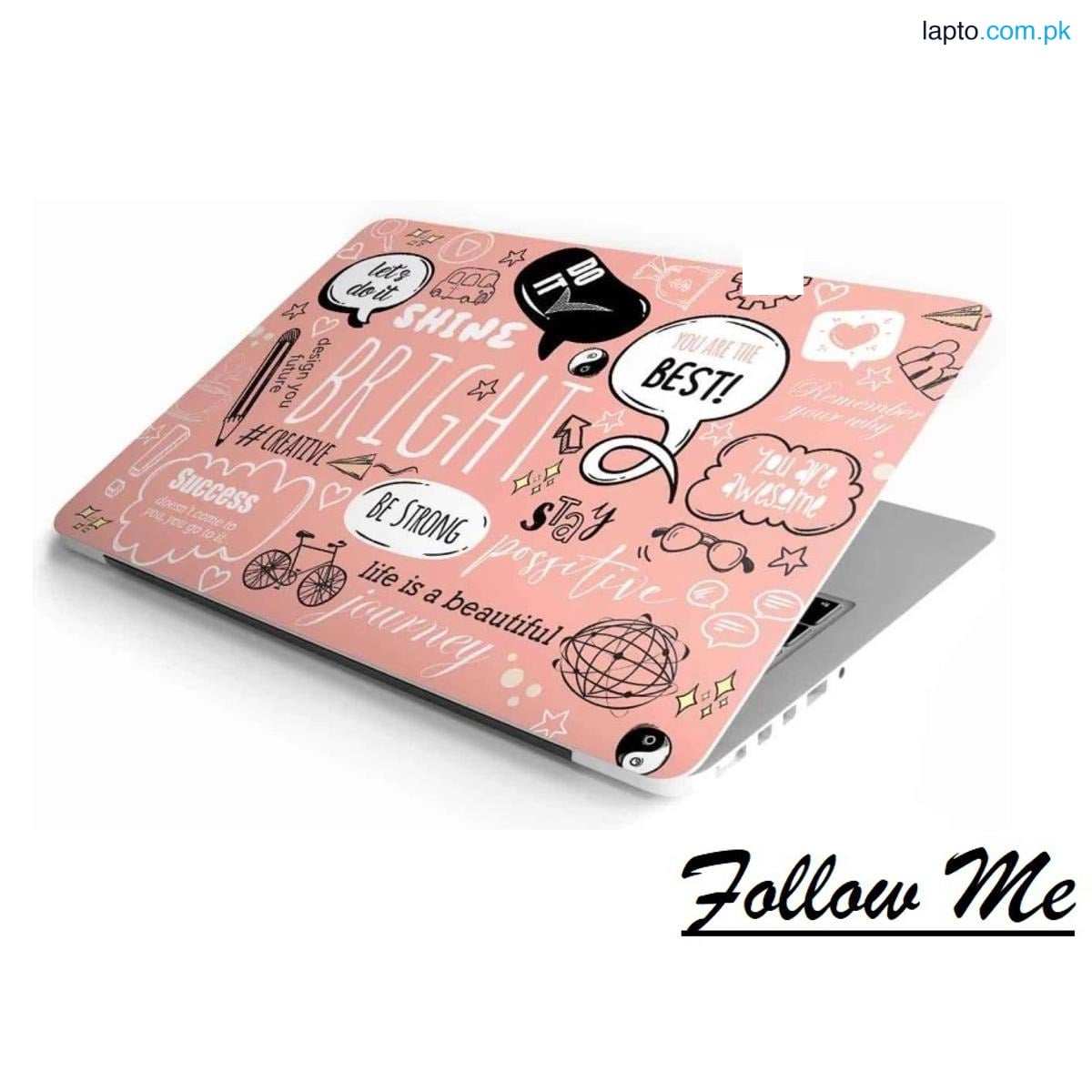 Rainbow Arts Doodle Design Laptop Back Vinyl Skin Sticker 13 13.3 14.6 15 15.4 15.6 Inches Laptop Skin Stickers