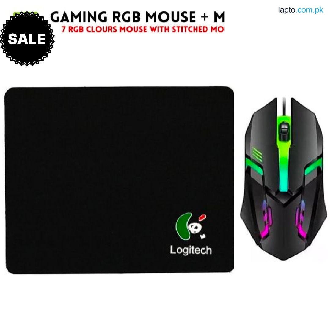 RGB Gaming Mouse 7 Colors Best Quality Wired Mouse Plug and Play