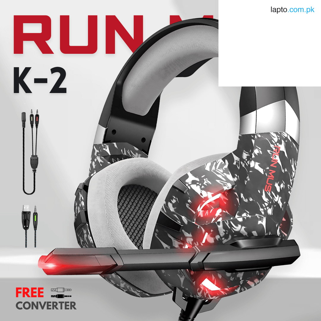 RGB Gaming Headphones 3.5mm With USB Earphone Surround Stereo Headphone, Over Ear with Mic Professional Headset For PC, PS4, Xbox One - SnapMart