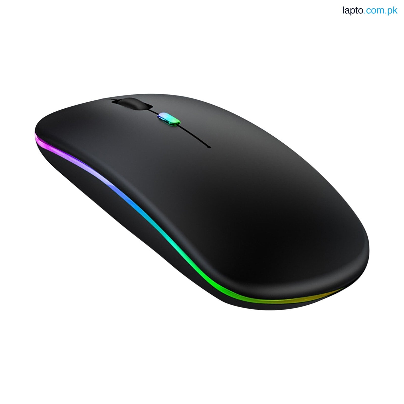 Ultra Slim Dual Mode 5.1 Bluetooth mouse Rechargeable Battery Gaming RGB USB Wireless Optical Mouse With Silent Clicks Black 2.4G Backlit Mice - Plug and Play