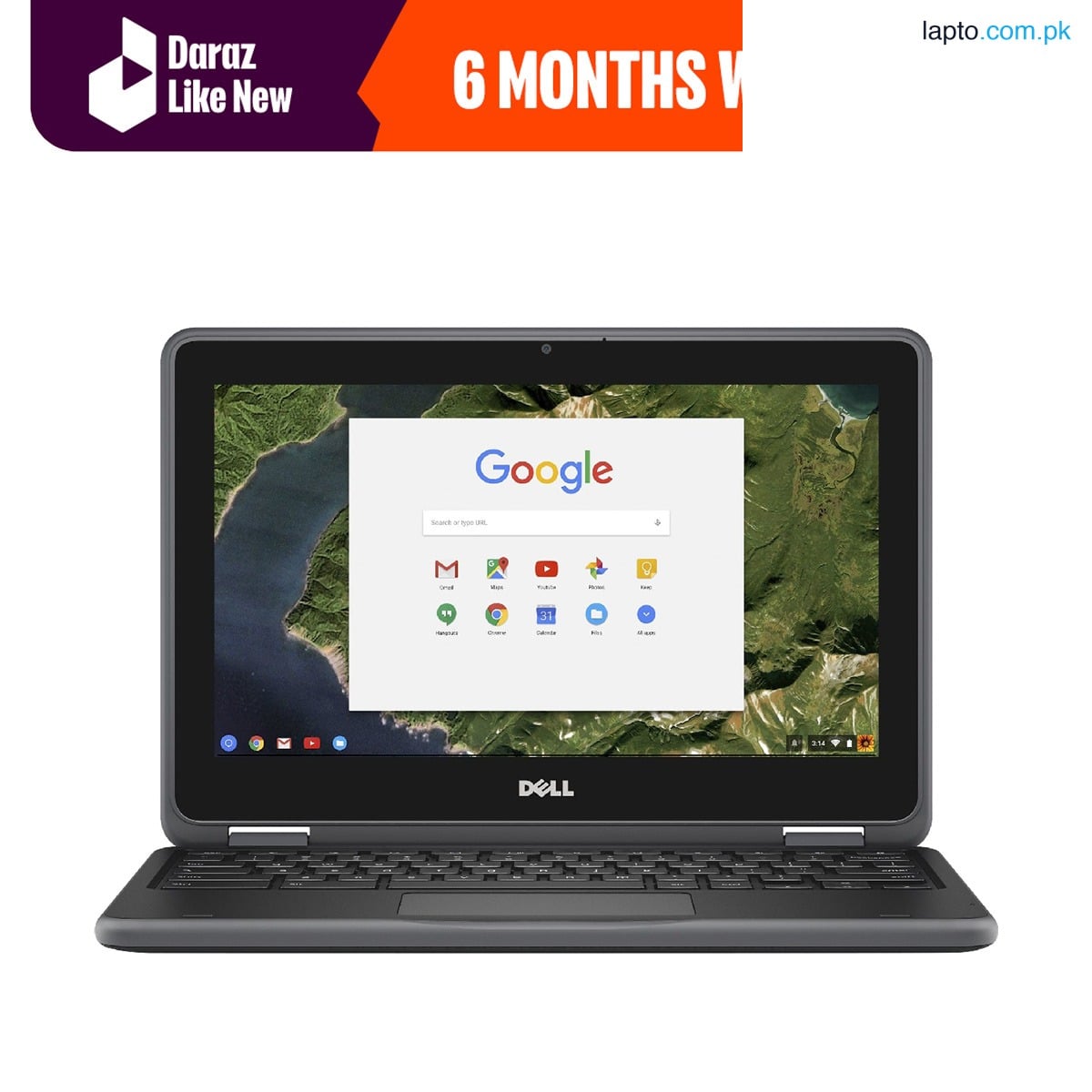 Dell Chromebook 3180/3100 11.6 Inch HD , 4GB RAM, Windows 10, WiFi, New - 6 Months Warranty