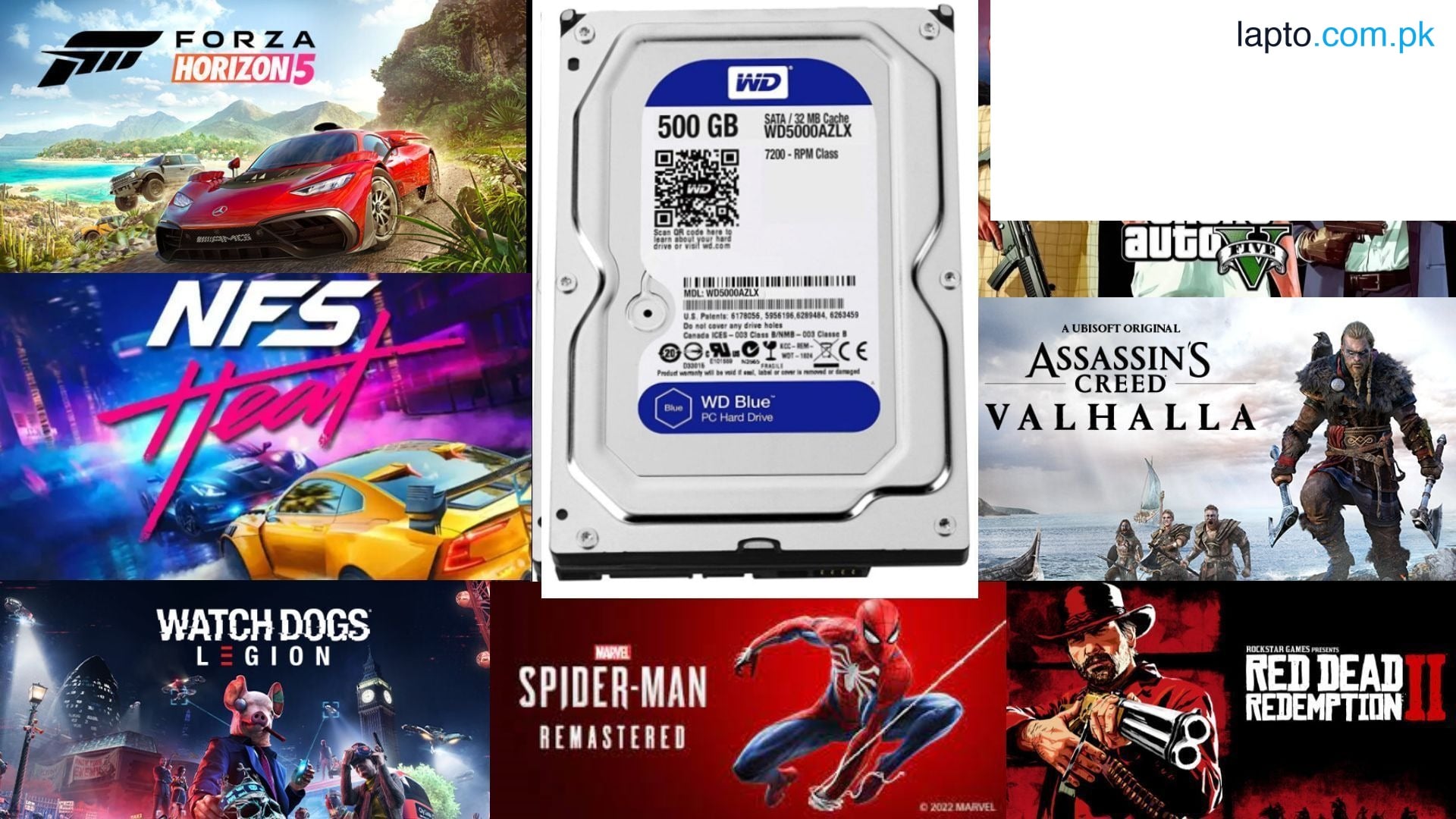 Hard Drive 500gb For Pc - Full of Games - Mix Brand
