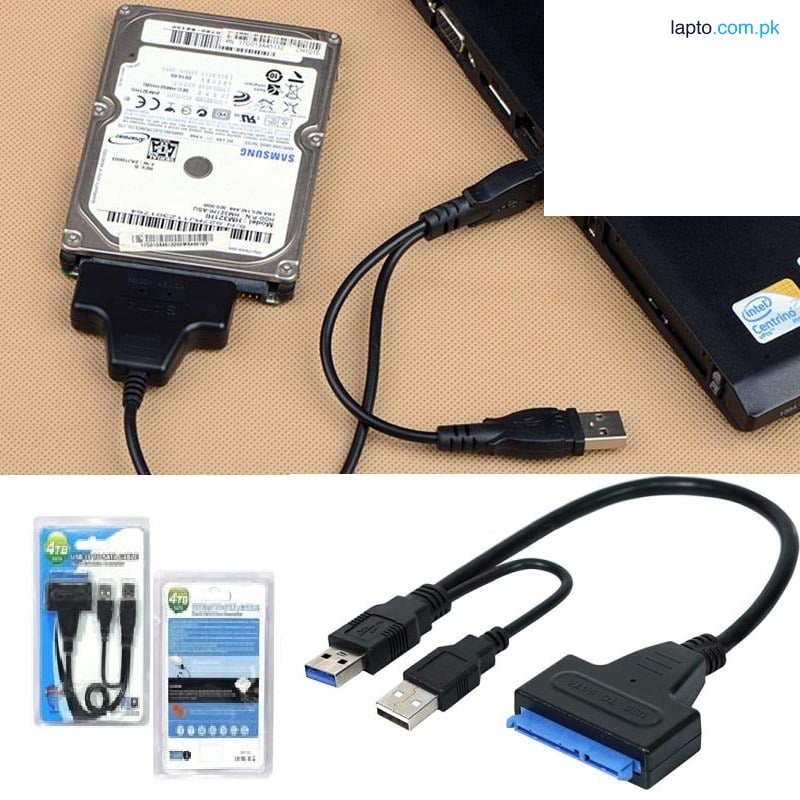 Hard Disk Cable USB Male To SATA Male Cable Hard Disk Drive Converter Adapter Support 4TB SATA Cable Data Transfer Cable Hard Disk Drive Converter 2.5" 3.5" Hard Drive