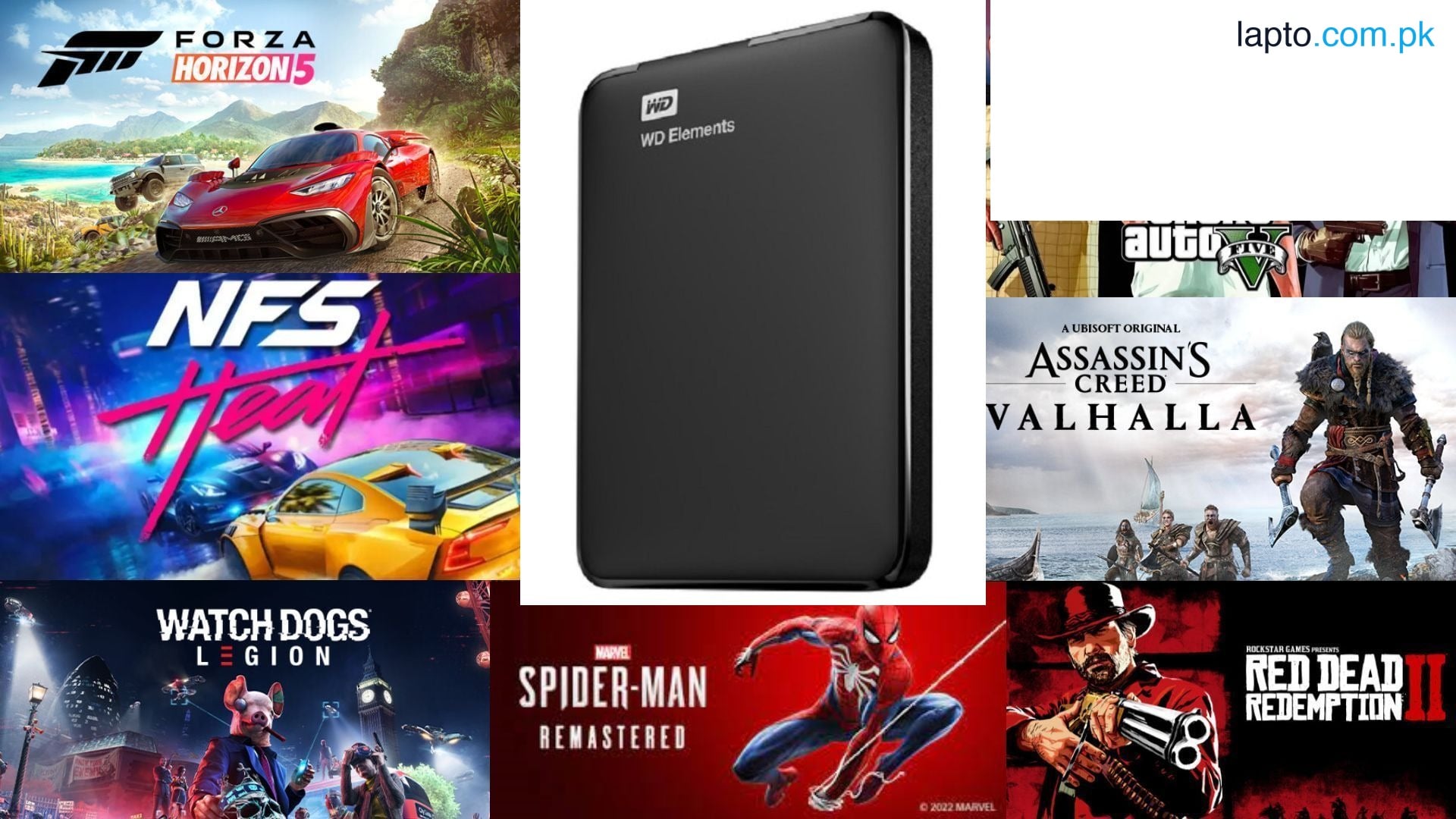 External Hard Drive 500GB- Full of Games - USB 3.0 WD Element