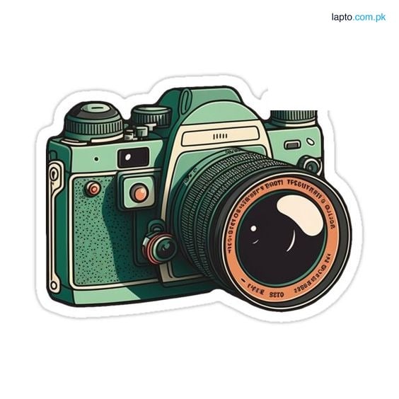 Vintage Camera Sticker - 3 inch x 2 inch size