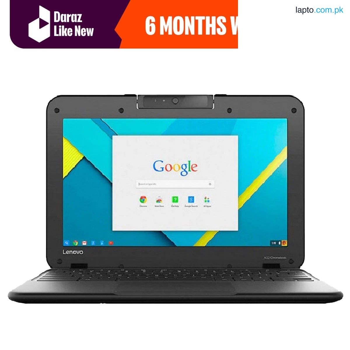 Daraz Like New Laptops - Lenovo N23 Chromebook – 11.6″ – 4 G 4GB RAM, 16GB Storage, Chrome OS