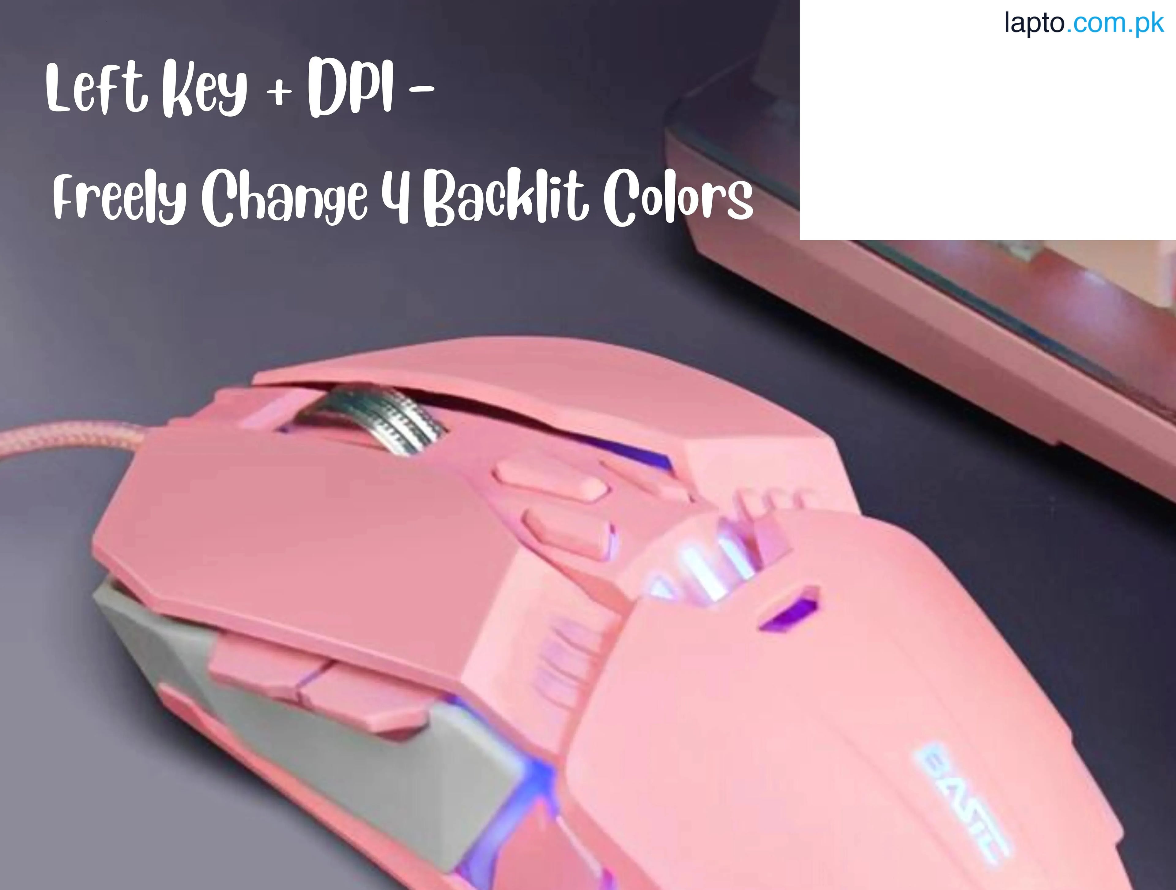 RGB GAMING MOUSE - 6400dpi - Mouse - Wired Mouse for PC & Laptop - RGB - Side Button