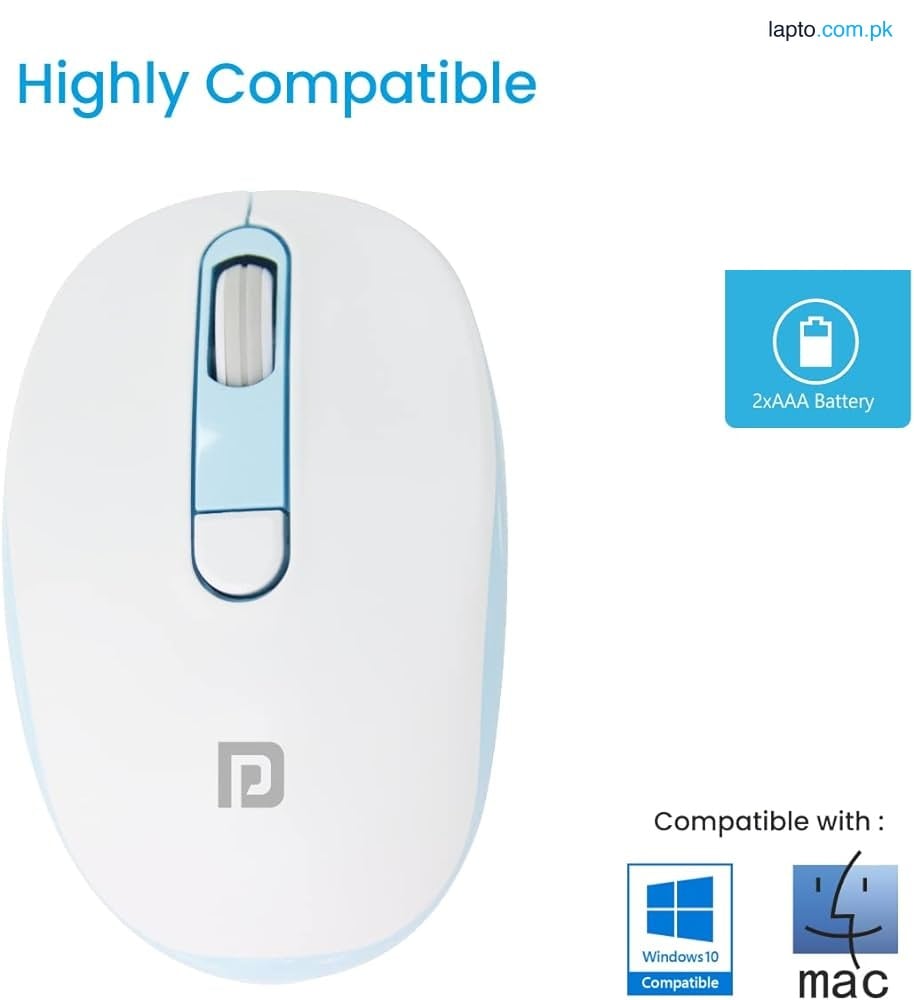 ITECH Pro Click - High-precision Ergonomic Wireless Mouse for Productivity (USB Wireless Office Mouse for PC )