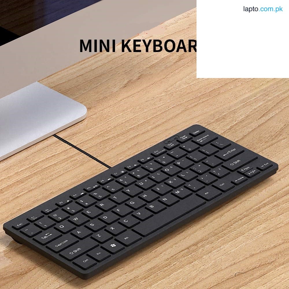 USB Wired Mini Keyboard, Slim Ergonomic Keyboard Small Compact Simple Wired Business Keyboard for Laptop and Desktop Computer, Plug and Play Small USB Keyboard