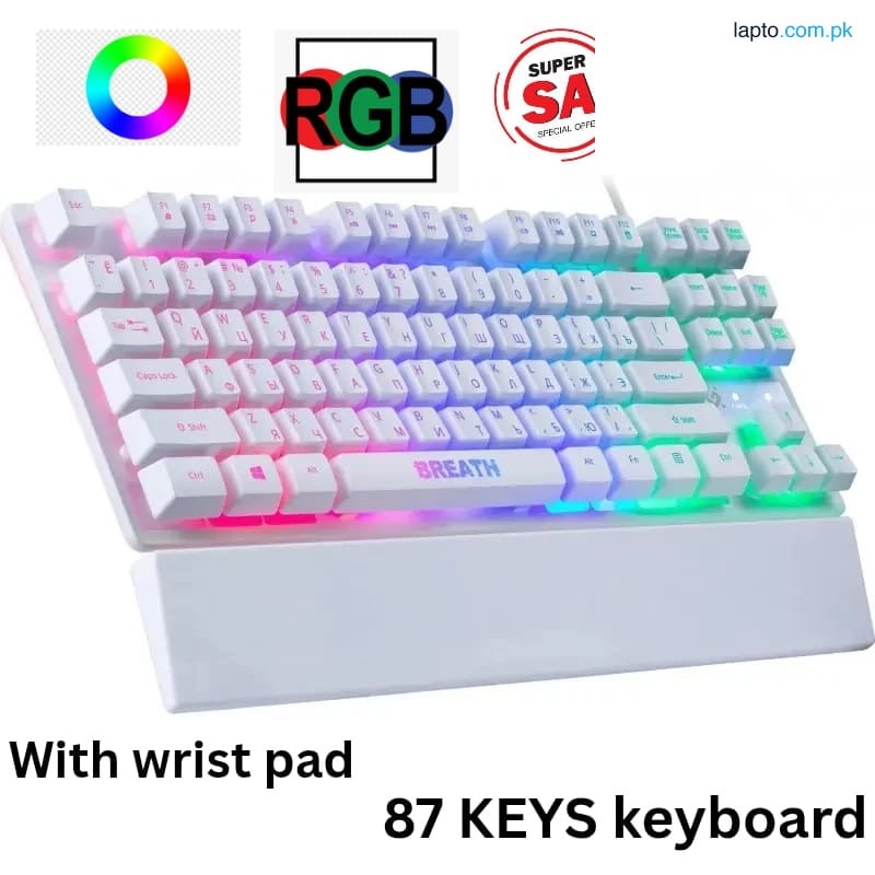 Keyboard defender Gaming RGB keyboard usb wire keyboard membrane keys rgb keyboard