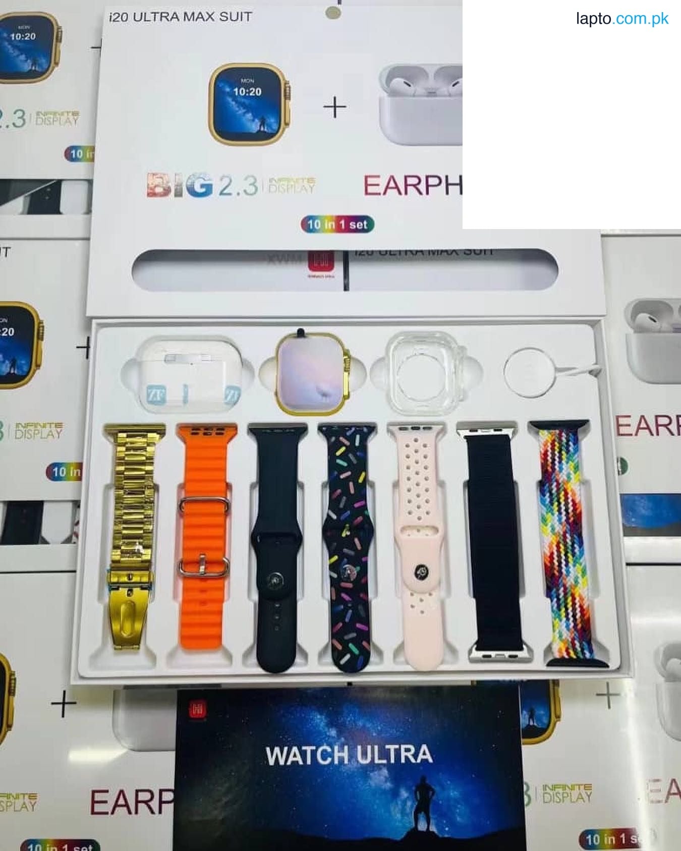 Original i20 ultra suit Smartwatch Hd display sports mode health monitor Bluetooth calling men women smartwatch