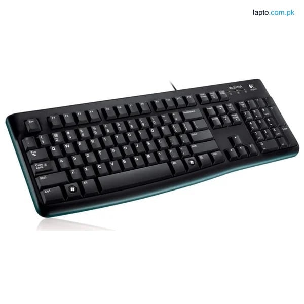 L-o-g-i-t-e-c-h K120 Ergonomic Wired USB Keyboard With comfortable, quiet typing, a sleek yet sturdy design and a plug-and-play USB connection.