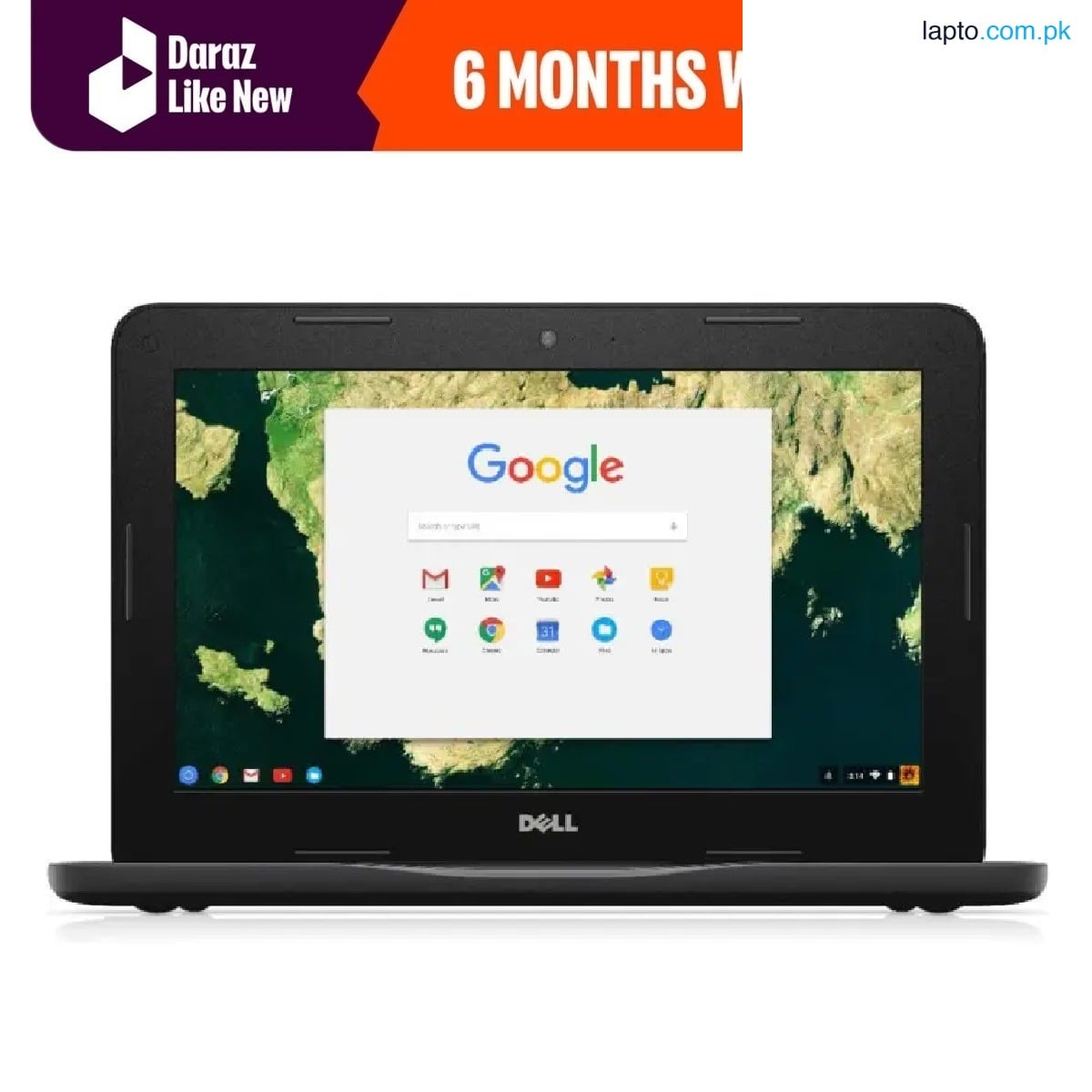 Dell Chromebook 3180 11.6 inches HD screen, 4GB Ram 16GB SSD, HDMI, WiFi, Webcam, Chrome OS - (FREE LAPTOP BAG) - Daraz like new laptops