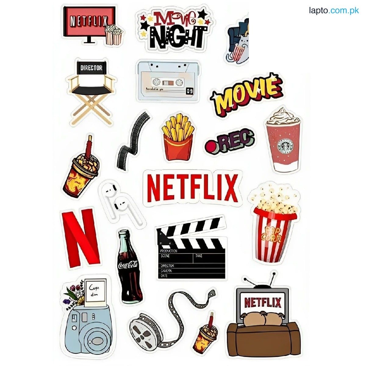 Aesthetic small stickers for mobile, laptop and diaries - uncut sheet - 4x6 inch sheet size