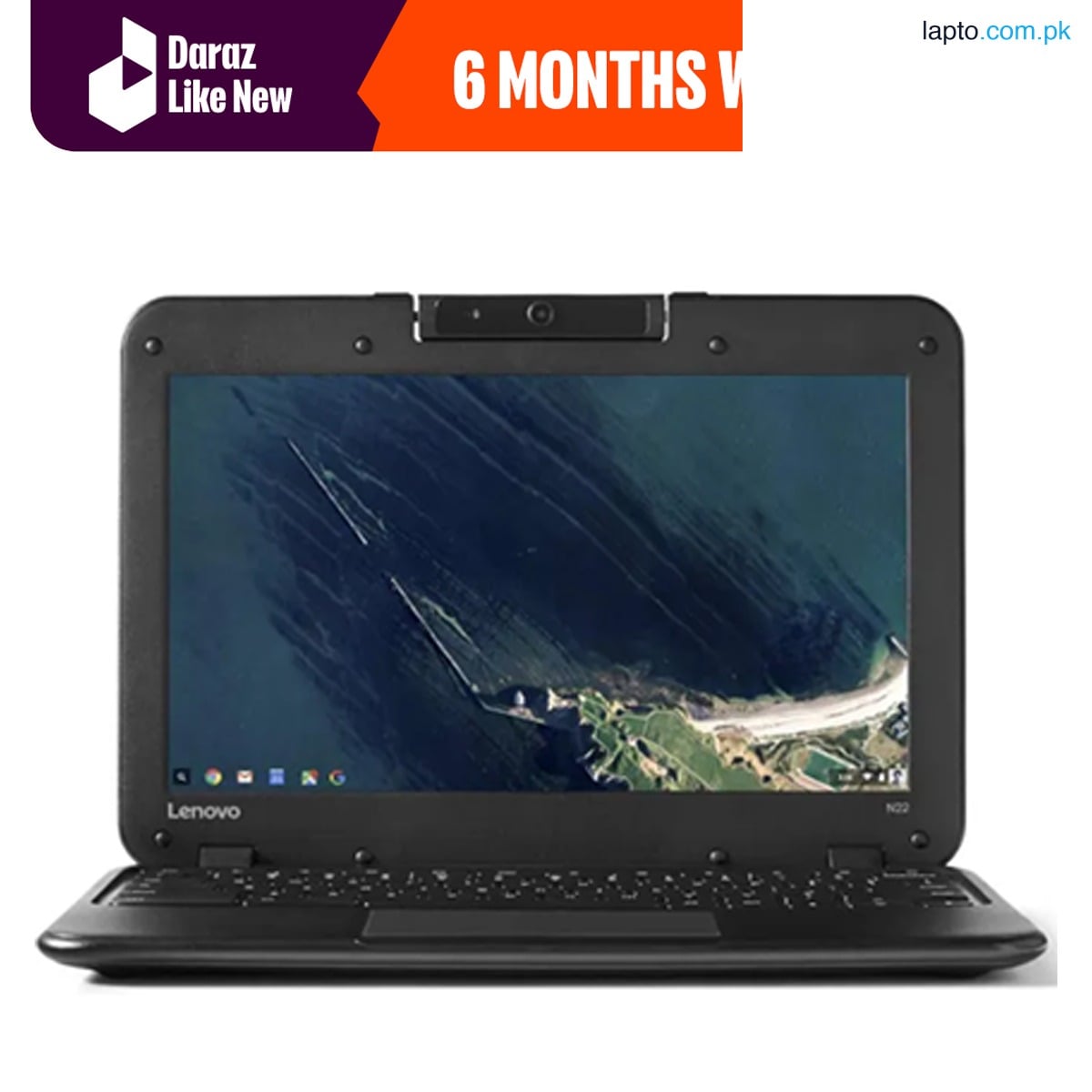 Daraz Like New Laptops - Lenovo N22/N23 Chromebook – 11.6″ – 4 GB RAM – 16 GB ROM – With Play Store - PUBG Supported