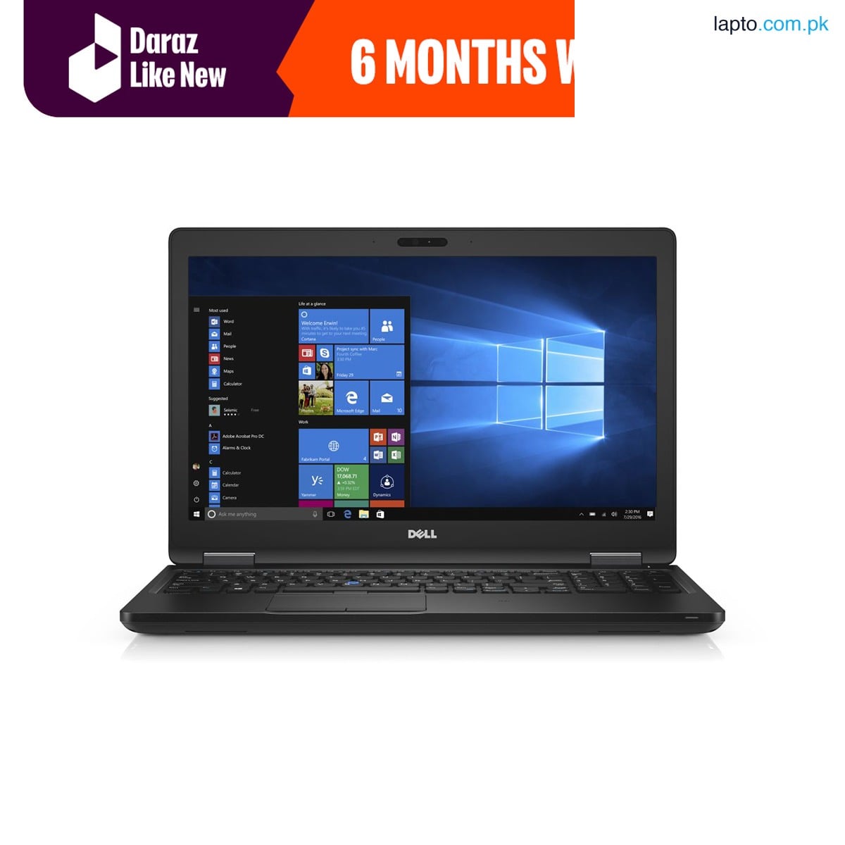 Dell Latitude 3380 business laptop, 13.3in HD Display, Intel Core i3-6006U, 8GB DDR4, 128GB Solid State Drive, Webcam, Windows 10 Pro - Daraz Like New Laptops