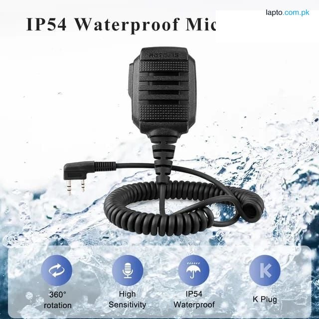 boofin microphone walkie talkie mic shoulder speaker