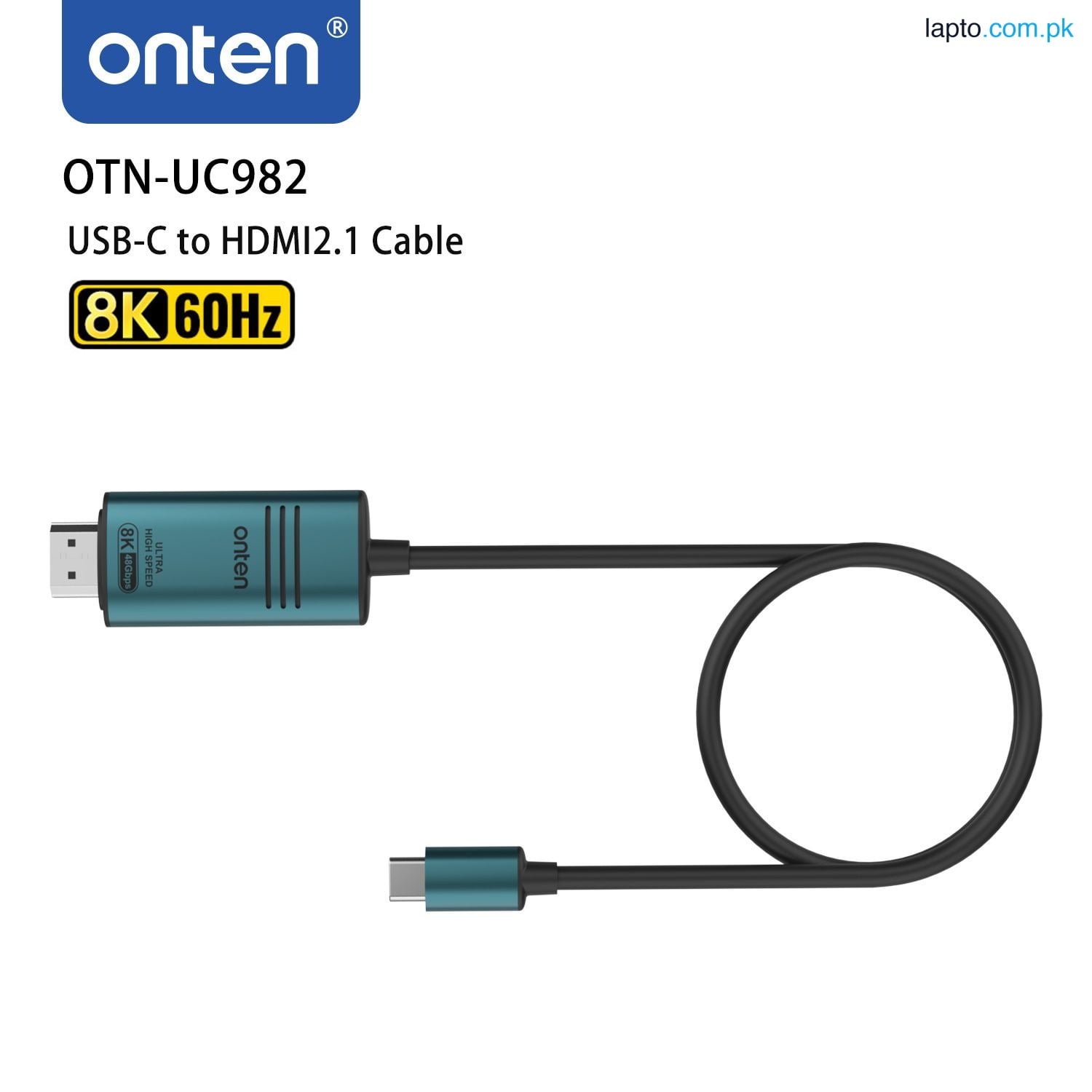 New - Onten UC982 USB-C to HDMI 2.1 8K Cable
