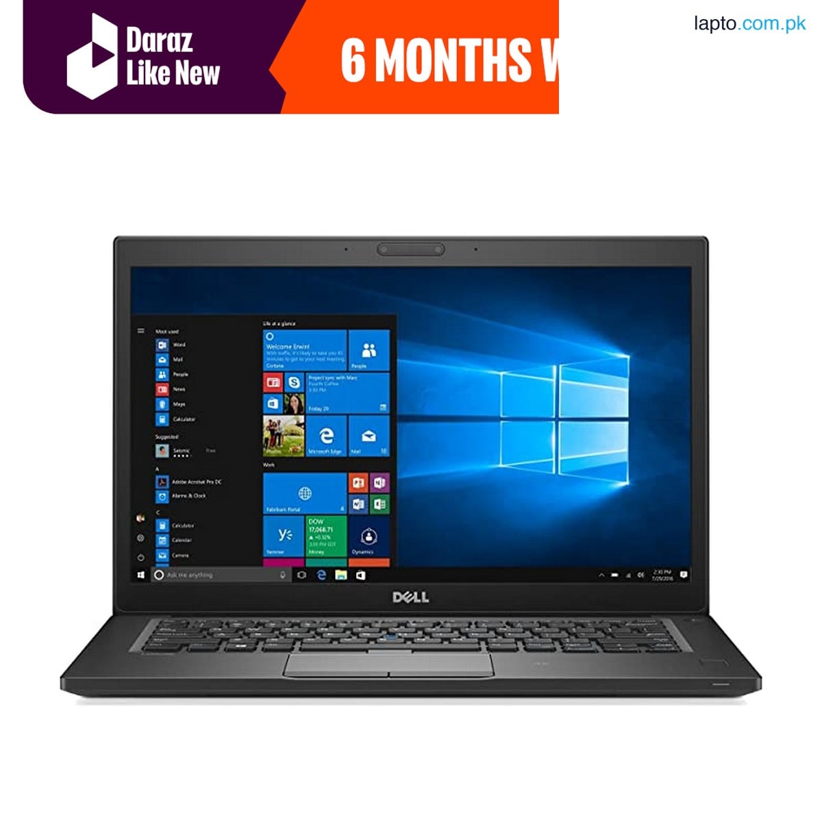 Dell Latitude 7280 - Core i5 7th Generation - 8GB RAM - 256GB SSD - 12.5inch Screen - FREE LAPTOP BAG (Windows 11 Licensed) - Daraz like new laptops