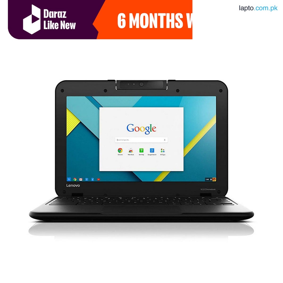 Lenovo N22/N23 Chromebook – 11.6″ – 4 GB RAM – 16 GB ROM – With Play Store - PUBG Supported - Daraz like new laptops