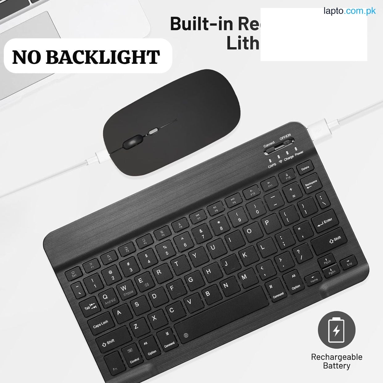 WIRELESS KEYBOARD & MOUSE RECHARGEABLE COMBO BLUETOOTH FOR MOBILE, IPADS, TABLETS, IPHONES, LAPTOP, PC& OTHER DEVICES