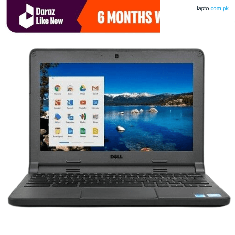 Dell Chromebook 3120 | 16GB Storage | 2GB RAM | Dual-core 1.6GHz | 6th Generation | 11.6″ Screen | Playstore Supported | Daraz Like New Laptops