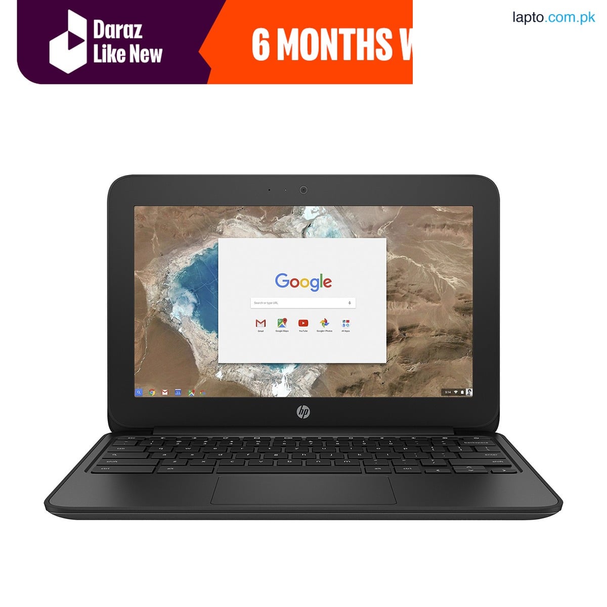 Daraz Like New Laptops - HP Chromebook 11 G5 | 16GB Storage | 4GB RAM | 11.6″ Display | Playstore Supported | Dual Core | Chrome Book