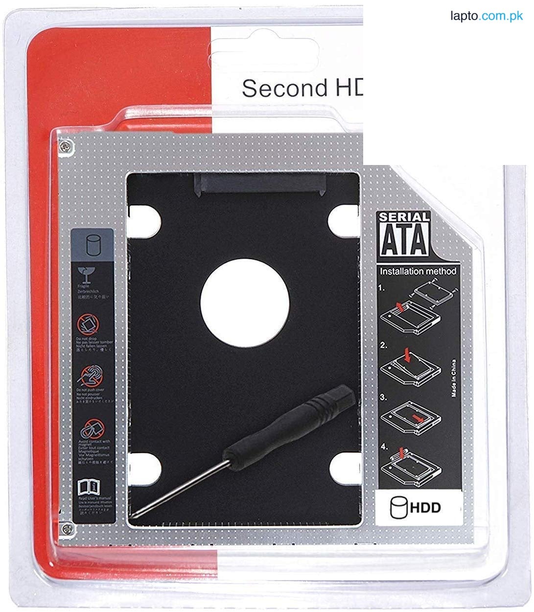 NEW Second HDD Caddy 9.5MM SATA 3.0 for 2.5'' SSD Case Hard Disk Drive Adapter for Laptop PC CD DVD-ROM