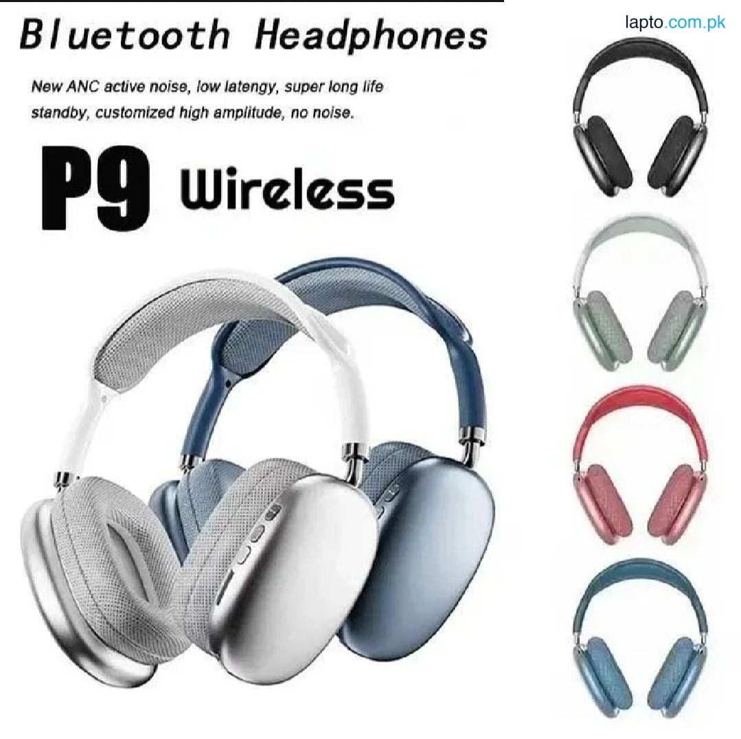 P9 Wireless Bluetooth Headphones With Mic Noise Cancelling Headsets Stereo Sound Earphones Sports Gaming Headphones Supports TF / P9 Bluetooth Headphone