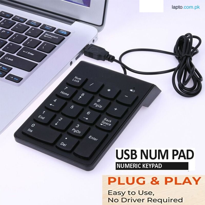 Usb Numeric Keypad / USB Numpad 18 Keys / USB Wired Numeric KeyPad