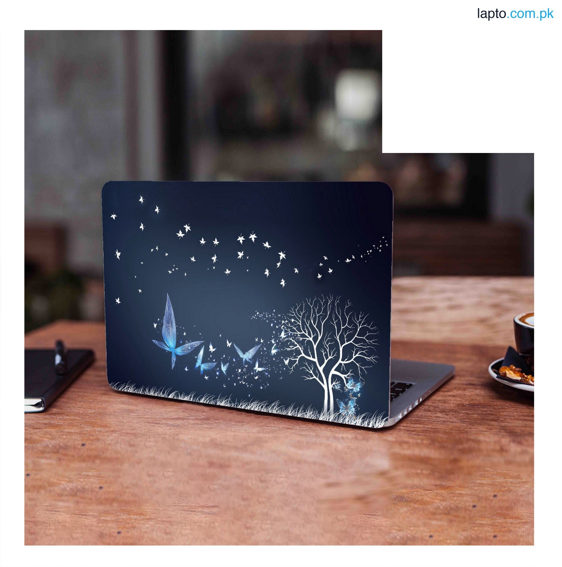 Cute Aesthetic Butterfly Laptop Skin Vinyl Sticker Decal, 12 13 13.3 14 15 15.4 15.6 inch Laptop Skin Sticker Cover Art Decal Protector Fits All Laptops (Digital Delights)