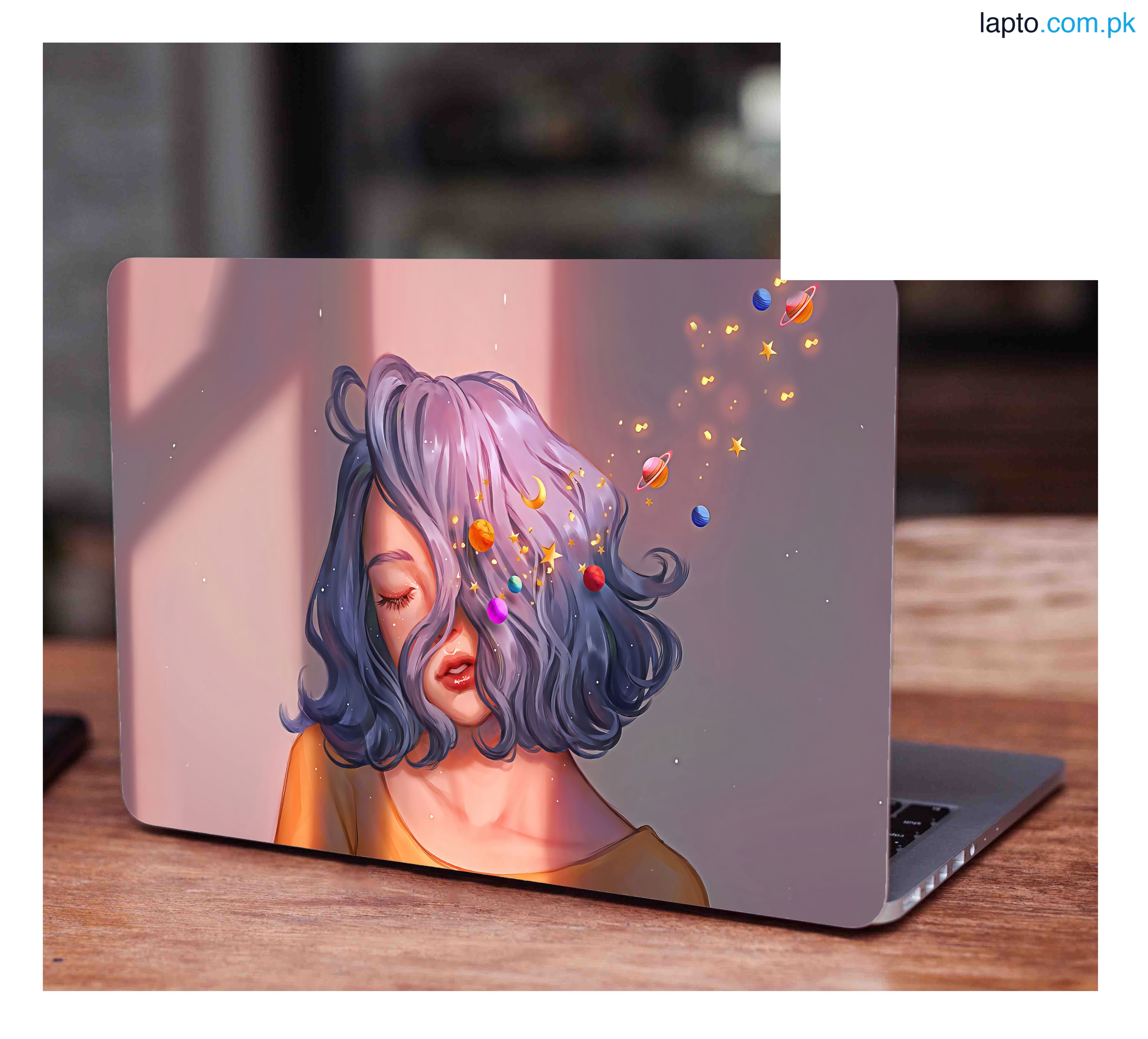 Anime Girl Laptop Skin Vinyl Sticker Decal, 12 13 13.3 14 15 15.4 15.6 inch Laptop Skin Sticker Cover Art Decal Protector Fits All Laptops (Digital Delights)