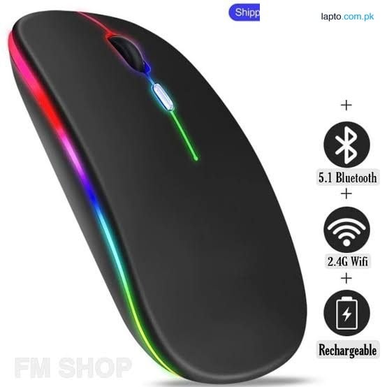Wireless Mouse Gaming Mouse Backlight USB Compatible RGB Rechargeable Mice Silent Backlit Ergonomic Gaming Mouse for Laptop PC |