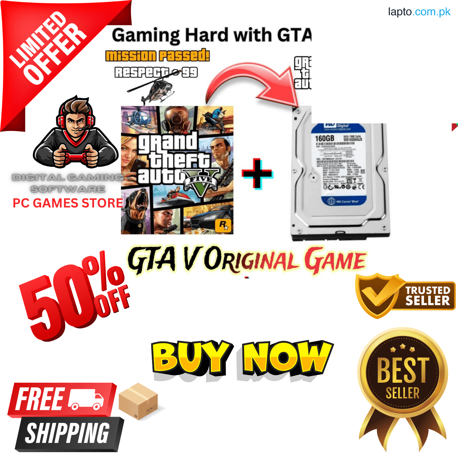 500GB Hard Disk Drive Full Of Games