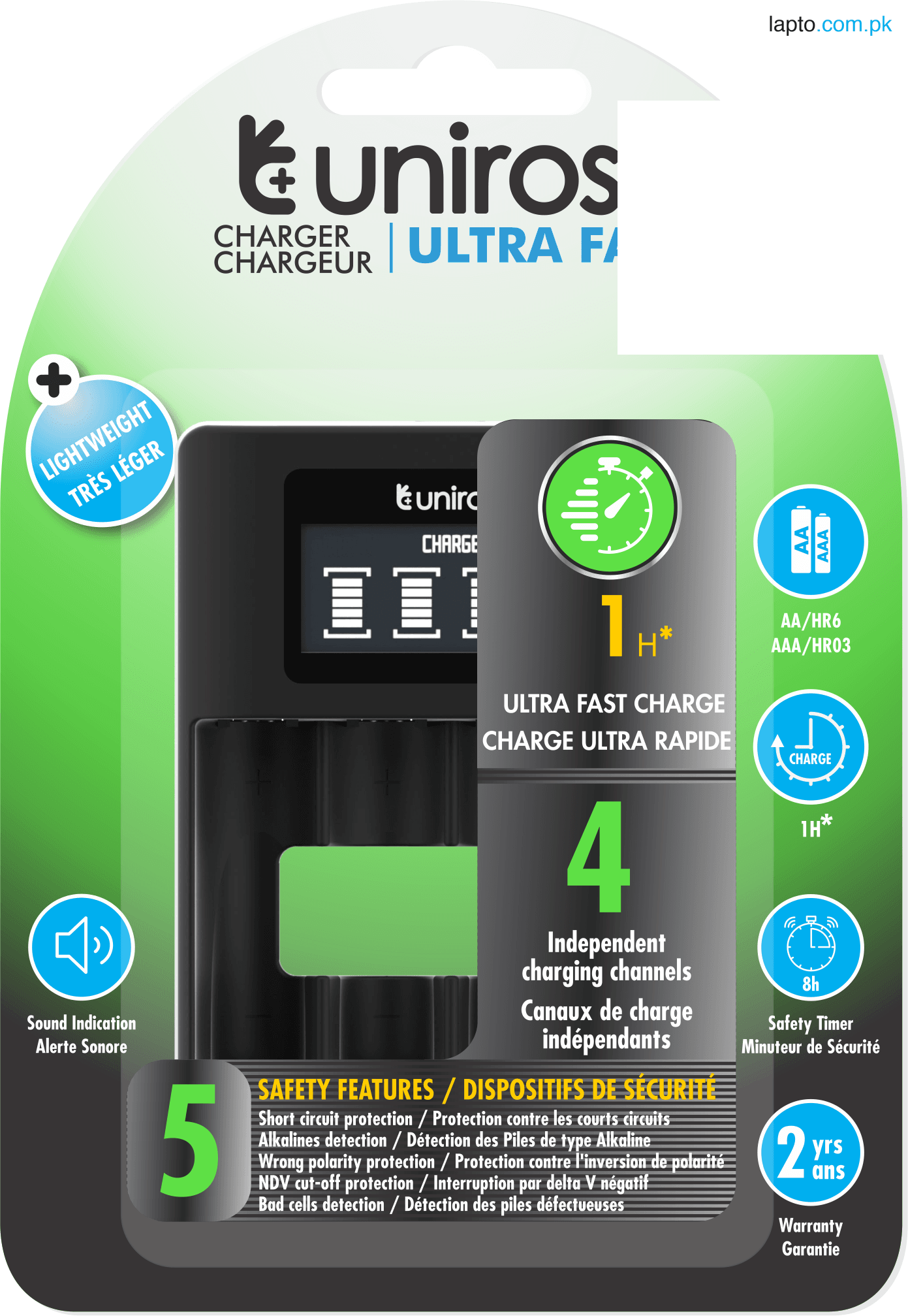 Uniross Ultra Fast Charger ( Without Batteries )