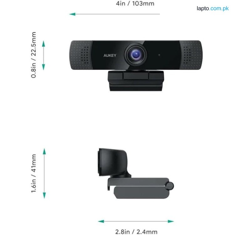 Aukey PC-LM5 Full HD Video 1080P Webcam - Black