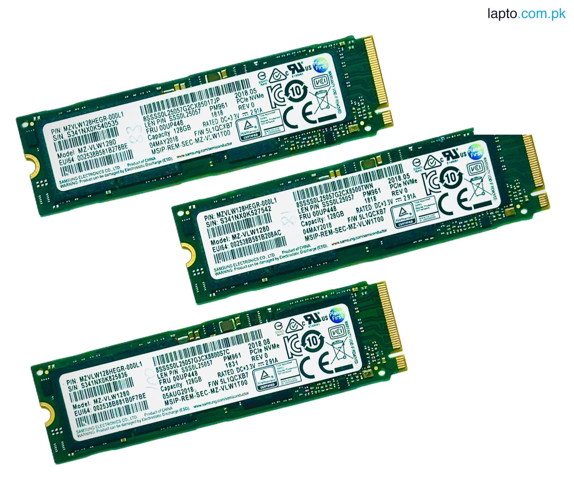 M.2 NVMe 128GB Mix Brands M2 PCIe NVMe Solid State Drive