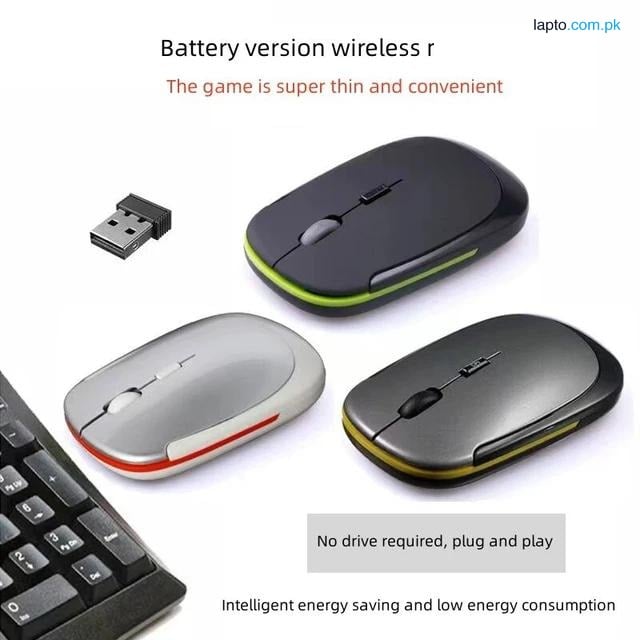 WIRELESS MOUSE 2.4 GHZ PREMIUM QUALITY & NEW STYLISH DESIGN WITH ADJUSTABLE DPI FOR HOME OFFICE & OTHER USE