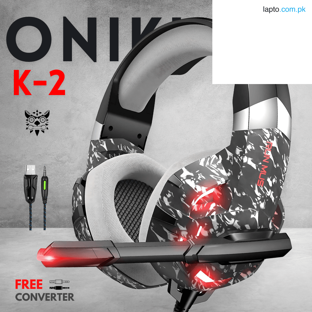 RGB Gaming Headphones with 7.1 Surround Sound & 3.5mm Jack – Over-Ear Wired Headset with Noise-Canceling Mic for PC, Laptop & Gaming – Immersive Audio, Adjustable Comfort & Stylish Design By - UNIQUE MALL