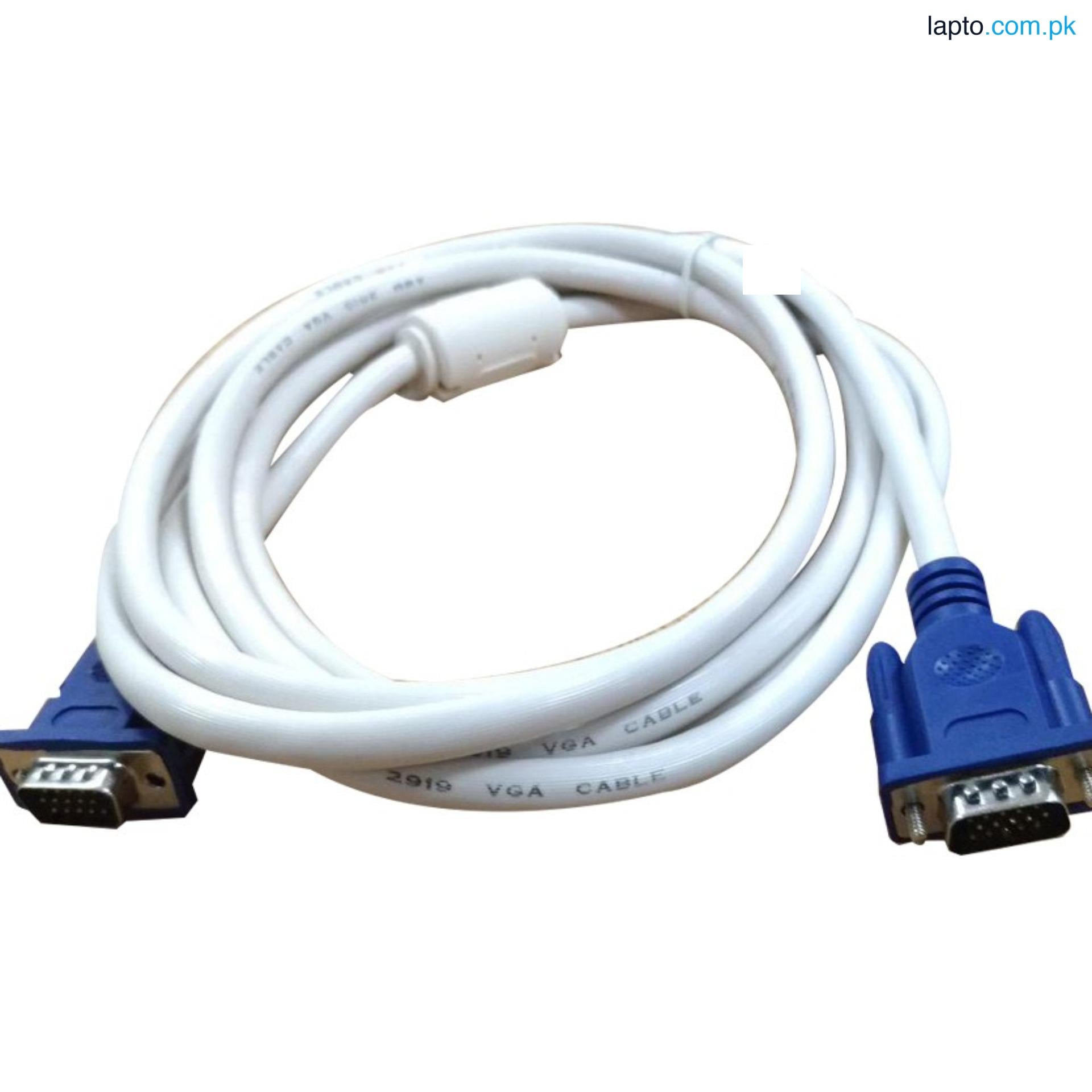 VGA Male to Male 15 Pin Cable, 3M| 5M| 10M |15M| 20M 25M| 40M| 50M| Meter Length Compatible With Projector / Monitor / Personal Computer, Black / White