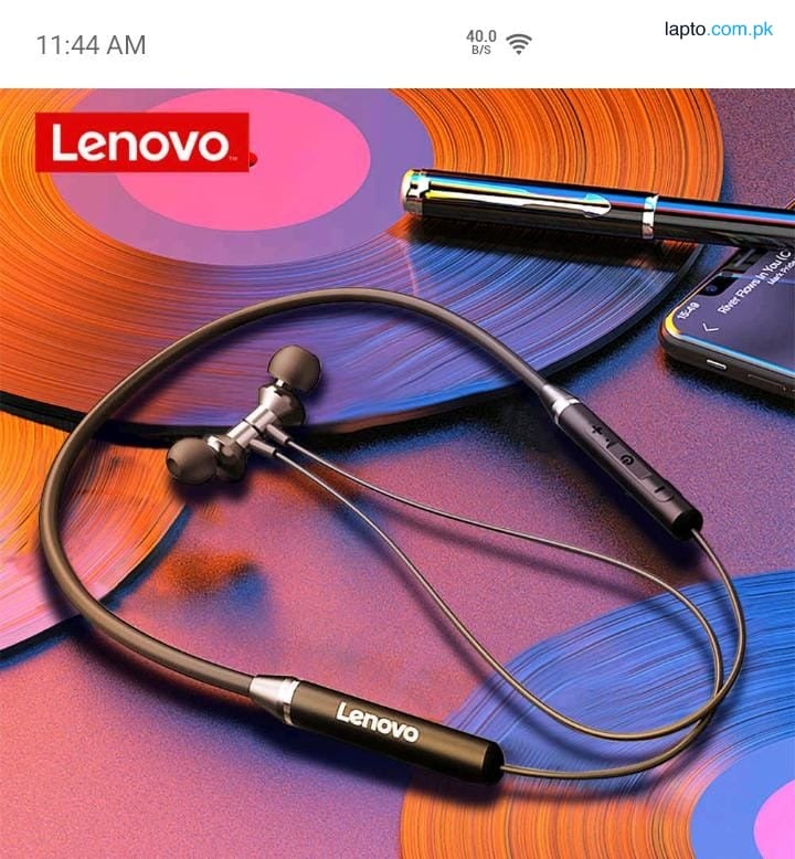 Lenovo HE05 Wireless Neckband Bluetooth 5.0 Headphone Wireless Headset With Heavy Bass Stereo Earphones High Quality Magnetic Attraction Intelligent Noise Reduction Cancelling Sports Headset