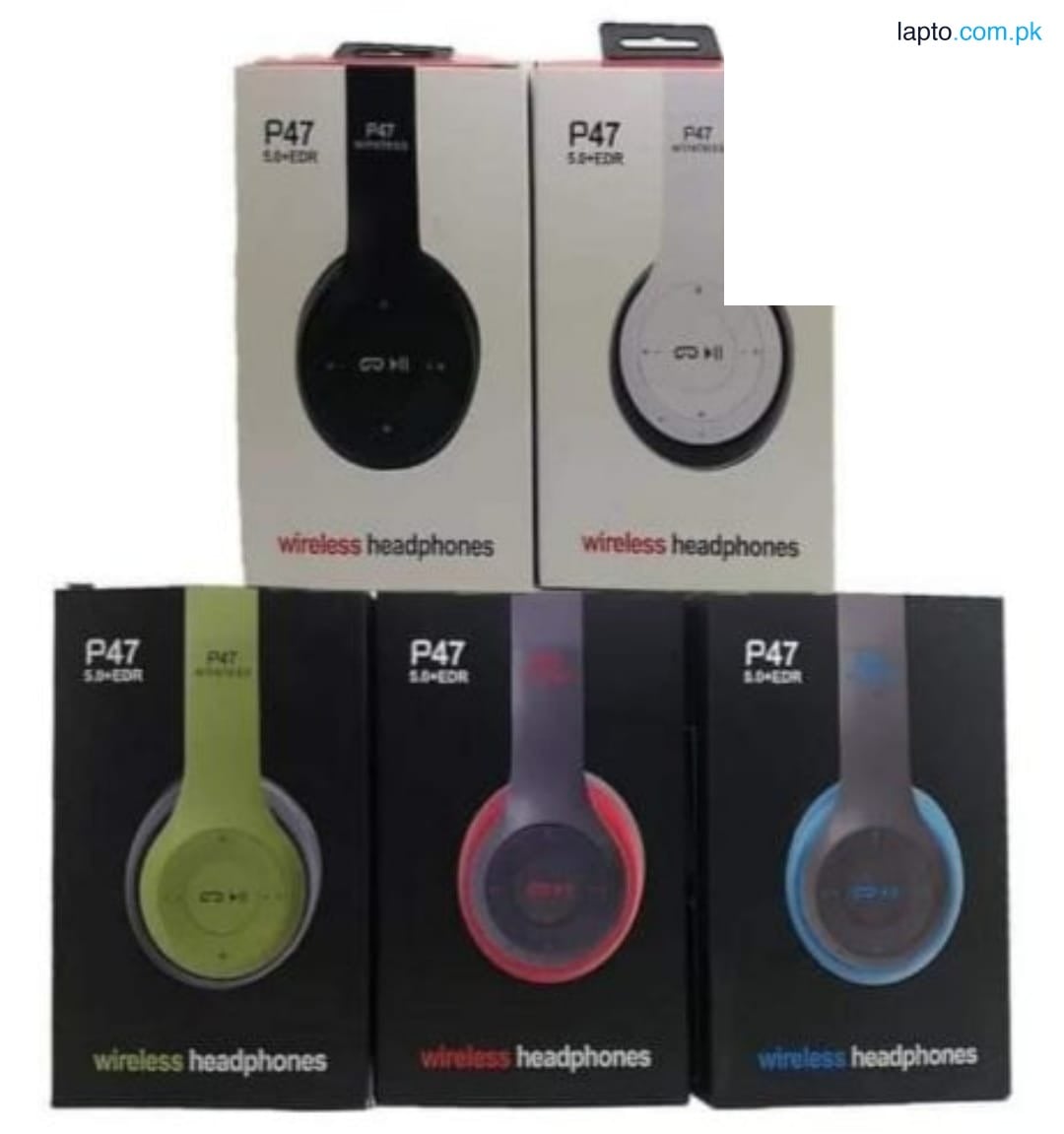 P47 wireless headphones with Microphone Bluetooth Foldable Headset Support FM... |Wireless Headphones, P47 Bluetooth Foldable Headset with Microphone Support FM Radio TF for PC TV Smart Phones & Tablets Etc